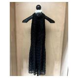 GORGEOUS SHERRY HILL FULLY BEADED COCKTAIL DRESS,