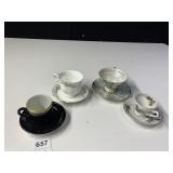 TEACUPS & SAUCERS MAYER, ROYAL CROWN, ENESCO