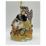 ANTIQUE STAFFORDSHIRE SLEEPING SCOTSMAN