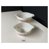 PYREX BOWLS BIRD DESIGN