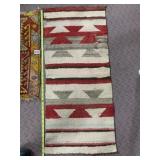 WOOL NAVAHO RUG 16" X 36"