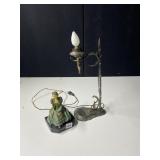 CAST METAL "WAIT HERE" BOOK END, METAL LAMP