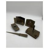 SILVER CREST REAL BRONZE 4161 DESK SET W/ LETTER