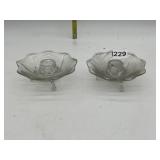 FOOTED CANDLE HOLDERS