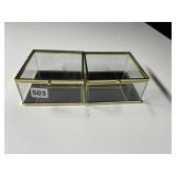 5" GLASS TRINKET BOX