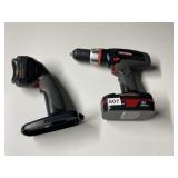 CORDLESS DRILL, LIGHT, NO CHARGER, 1 BATTERY