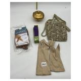 SZ SMALL NEW BOOT ICE SKATE TIGHTS, SEQUINED BAG,