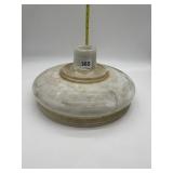 GLASS LAMP SHADE, ROUGH EDGES