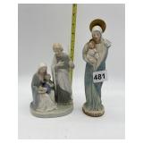 OUR LADY OF THE SNOWS MADONNA STATUE AND HOLY