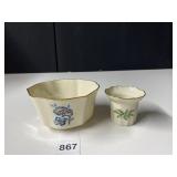 LENOX PAGODA BOWL, HOLIDAY CANDLE HOLDER