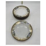 6 NORITAKE SALAD PLATES