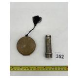 KODAK BANK COIN HOLDER AND COMPACT W/ ENGRAVED