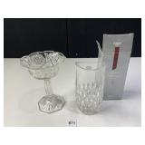 GORHAM VASE, COMPOTE PRESSED GLASS