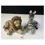 ZEBRA & LION PLASTIC