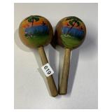 MARACAS HAND PAINTED