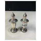 STERLING WEIGHTED SALT & PEPPER SHAKER