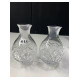 ATLAS CRYSTAL VASE 7.5" H