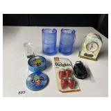 LASER ETCHED CUBE 9-11 NEW YORK, CLOCK BO,