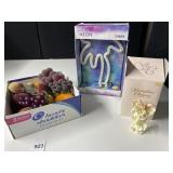 NEON BO PALM TREE, SERAPHIN ANGEL, PLASTIC FRUIT