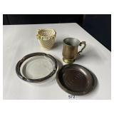 METAL MUG, ITALY DECORATIVE ROPE BOWL, HIDE PARK