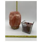SALT LAMP, NO LIGHT, NEW CANDLE COFFEE SCENTED