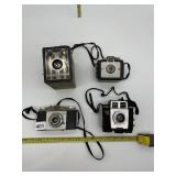 4 VINTAGE KODAK CAMERAS