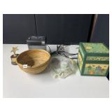 WOVEN BOWL, PAPER SHREDDER ETCETERA