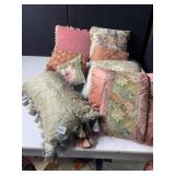ASSORTMENT OF FLORAL PILLOWS