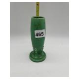 GREEN FIESTA VASE, HAIRLINE CRACK THROUGH
