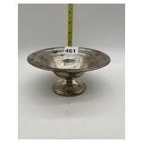 STERLING SILVER FOOTED BOWL, WEIGHTED BASE