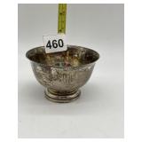STERLING SILVER BOWL, MONOGRAMMED, 3.117 OZT