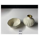 LENOX BOWL & BUD VASE