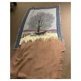 2 THROWS TREE SCENE IN ONE