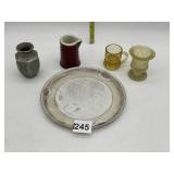 INVALID FEEDER, GRADUATED CYLINDER, BUD VASE,