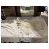 ANTIQUE LINENS PIECES WITH INTRICATE WORK