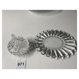 HEISEY SMALL PLATE, HERSHEY KISS CANDY DISH