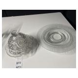 CAKE PLATE, COVERED CHEESE/BUTTER DISH