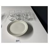 US AIR MAYER CHINA PLATES, GLASSES