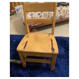WOODEN STOOL WITH LIGHT NATURAL FINISH,