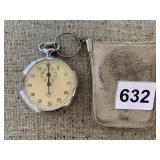 SECURITY SWISS STOP WATCH WITH POUCH