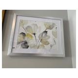FRAMED WATERCOLOR DEPICTING ABSTRACT FLORAL