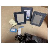 MISCELLANEOUS LOT INCLUDING THREE BLUE-PAINTED