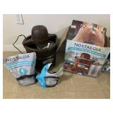 NOSTALGIA BRAND 4-QUART WOOD ICE CREAM MAKER WITH