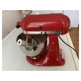 RED KITCHEN AID "ARTISAN" WITH STAINLESS STEEL