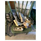 BASKET EXPLODING WITH OFFICE SUPPLIES