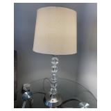 TABLE LAMPS WITH BRUSHED METAL BASE AND