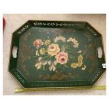 HAND PAINTED METAL TRAY