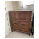 42X21X48 WHITE FINE FURNITURE TALL DRESSER WITH