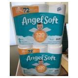 2 PACKS OF 18 CT ANGEL SOFT TOILET PAPER