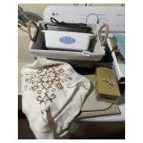 WHITE LG BRANDED ELECTRONIC DEVICE WITH BLUE